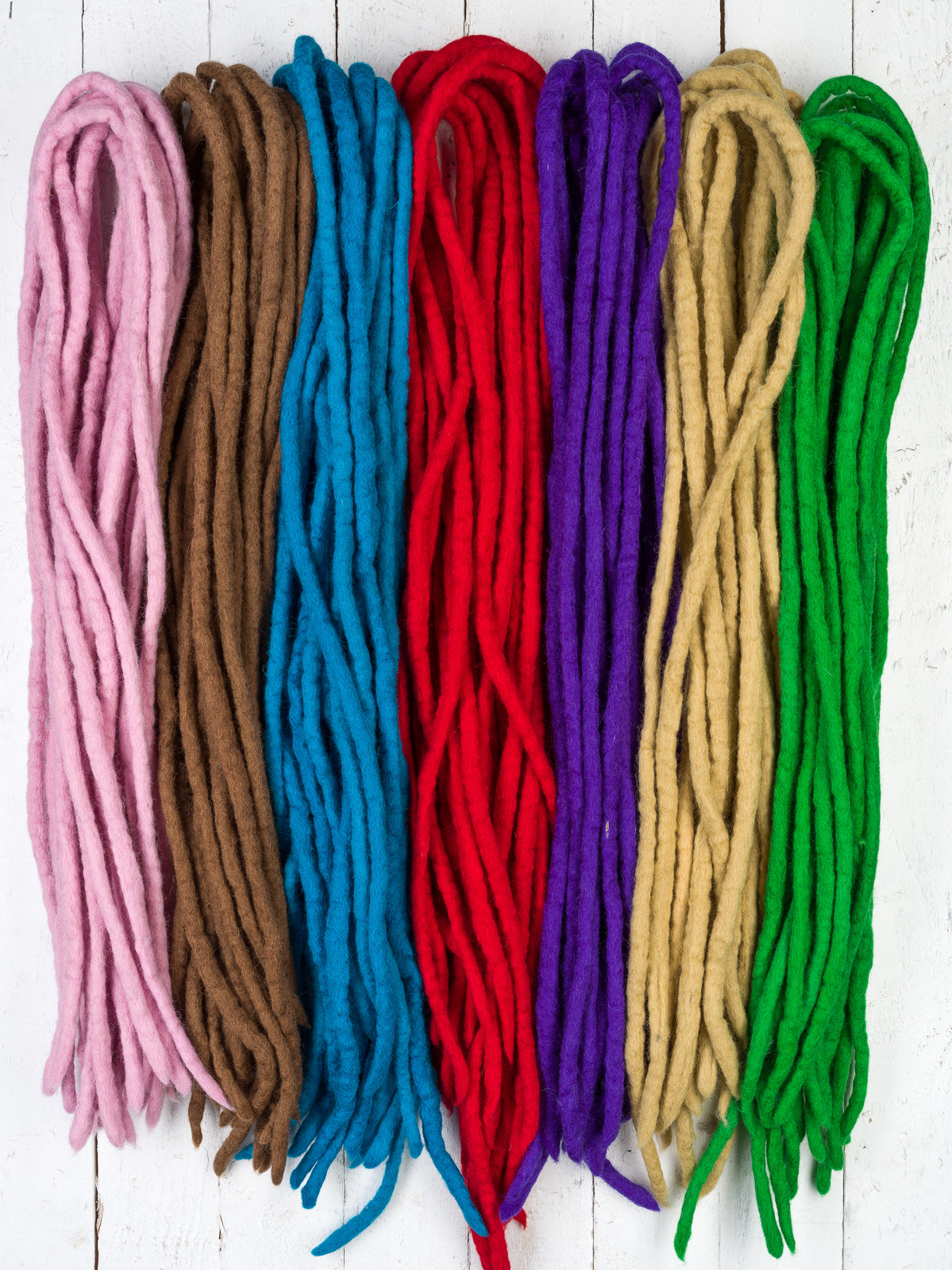 DreadLab - Double Ended Felted Merino Wool Dreadlocks (24"/ 60cm)