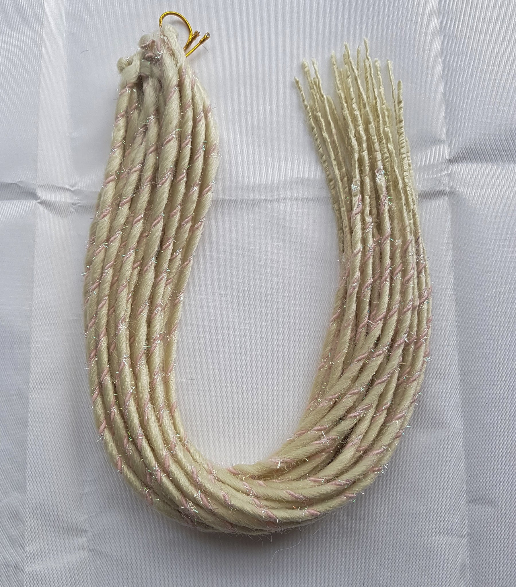 Elysee Star - #Blonde Dark Pink Spiral Synthetic Dreadlocks (Double Ended) (10 Pack)