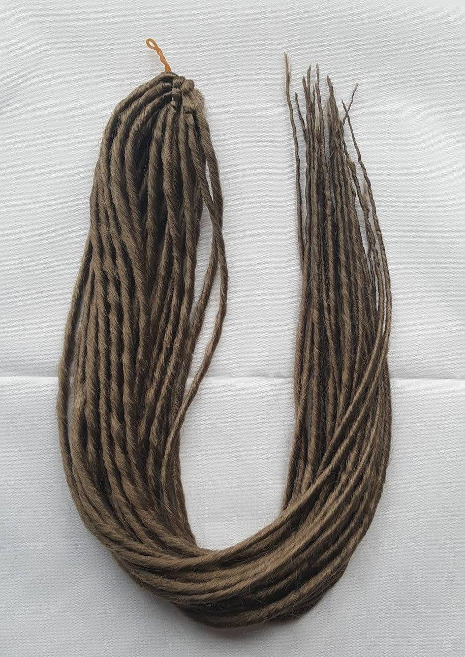 Elysee Star - #12 Light Golden Brown Synthetic Dreadlocks (Double Ended) (10 Pack)