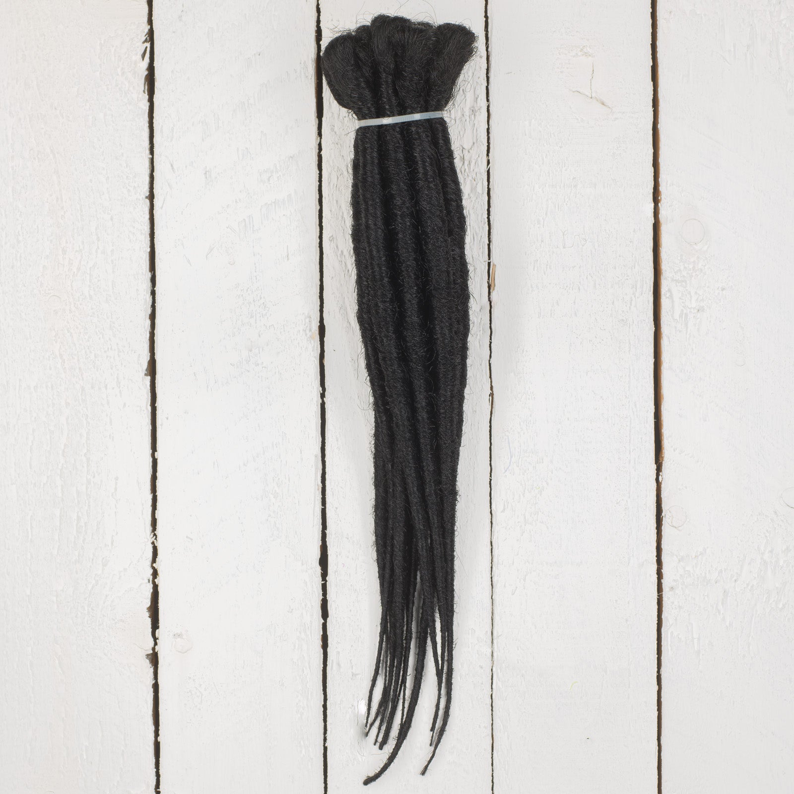DreadLab - Short Single Ended Synthetic Dreadlocks (10 Pack) Backcombed Extensions