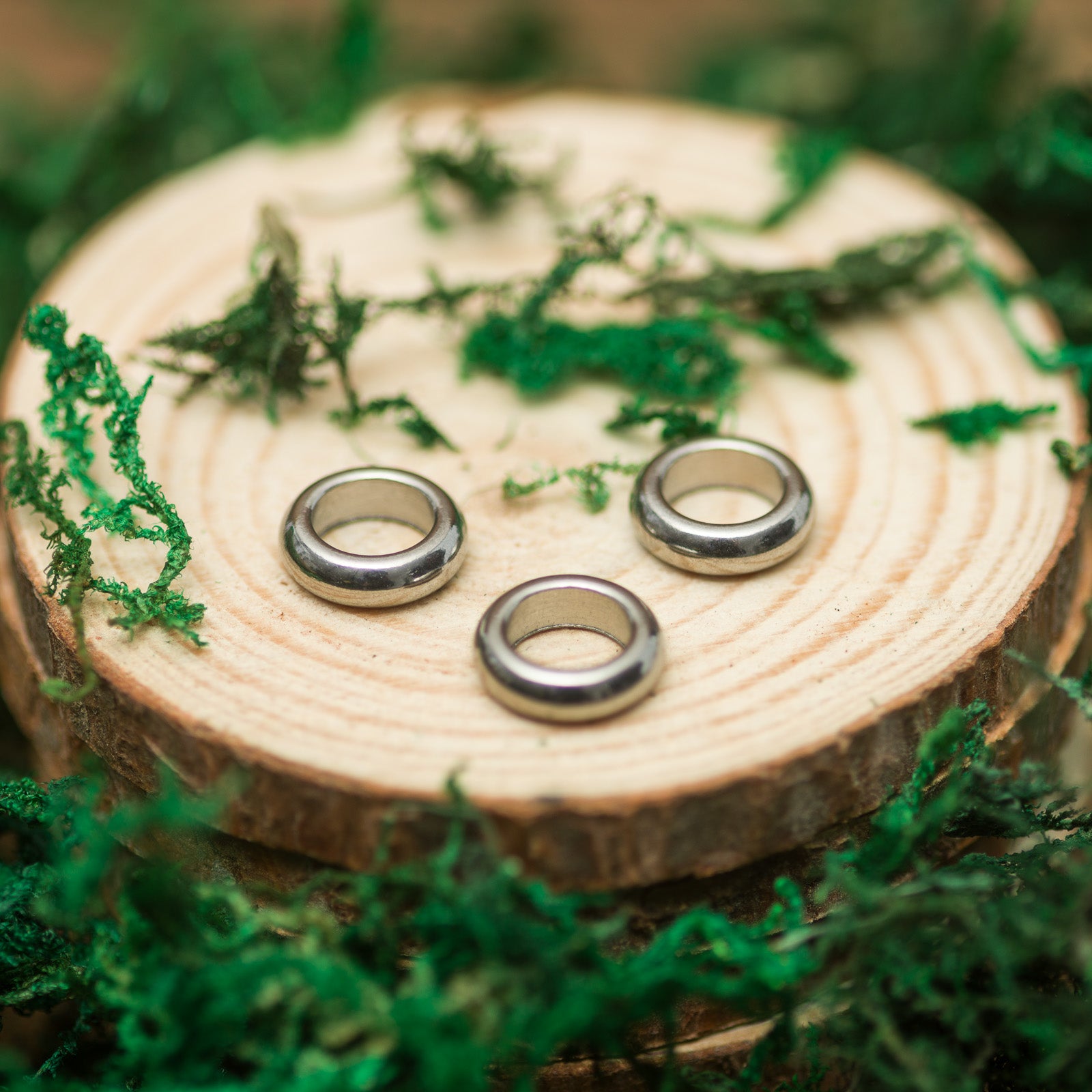 DreadLab - Stainless Steel Donut Dread Beads Silver Colour