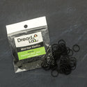DreadLab - 200 pcs Black Mini Rubber Hair Elastic Bands - Suitable For Braids/Dreadlocks/Plaits