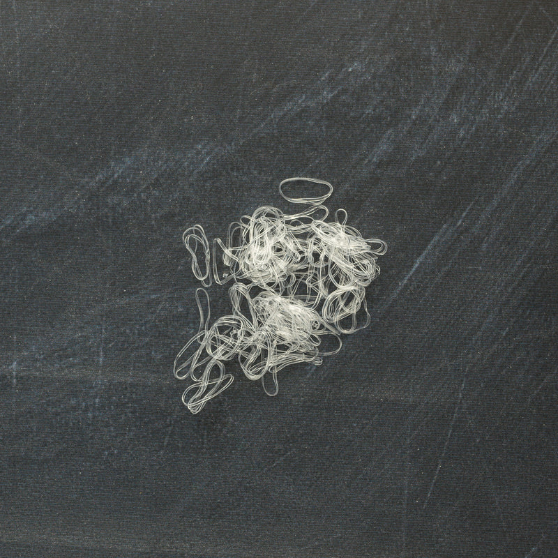 DreadLab - 200 pcs Clear Mini Silicone Rubber Hair Elastic Bands - Suitable For Braids/Dreadlocks/Plaits