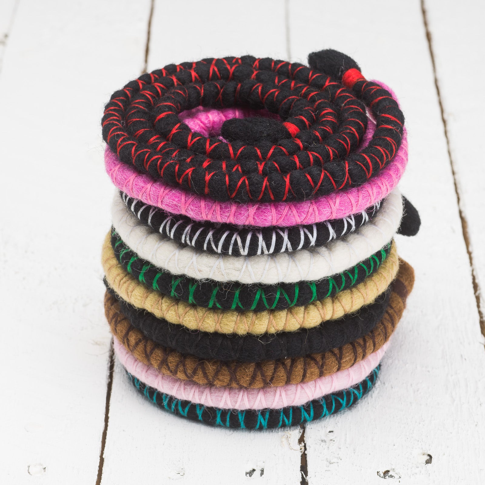 DreadLab - Bendable Spiral Dread Ties  (Felted Merino Wool)