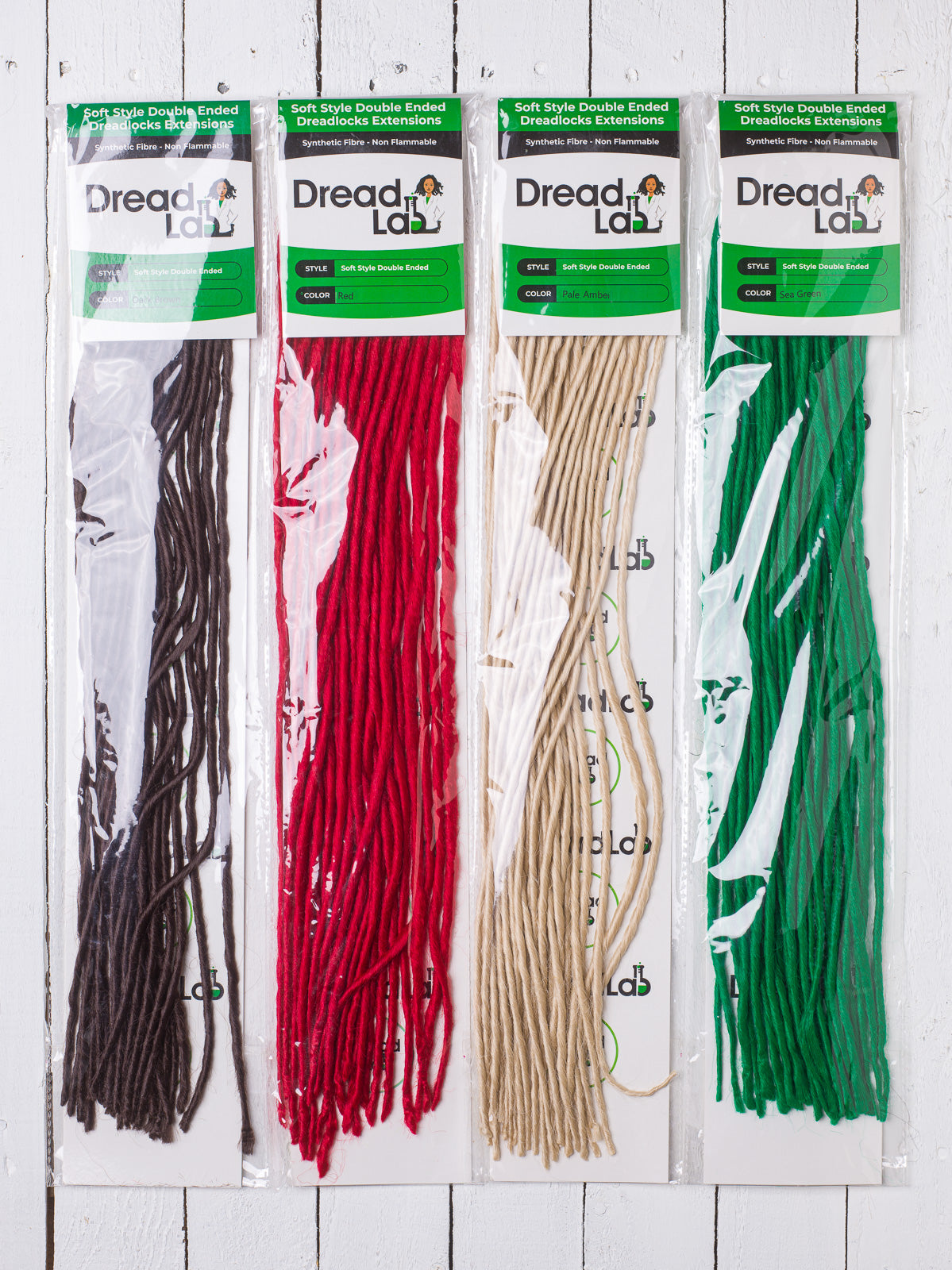 DreadLab - Soft Style Double Ended Synthetic Dreadlocks Twists (Pack of 10)