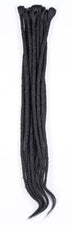 DreadLab - Single Ended Synthetic Dreadlocks (Pack of 10) Crochet Extensions Black
