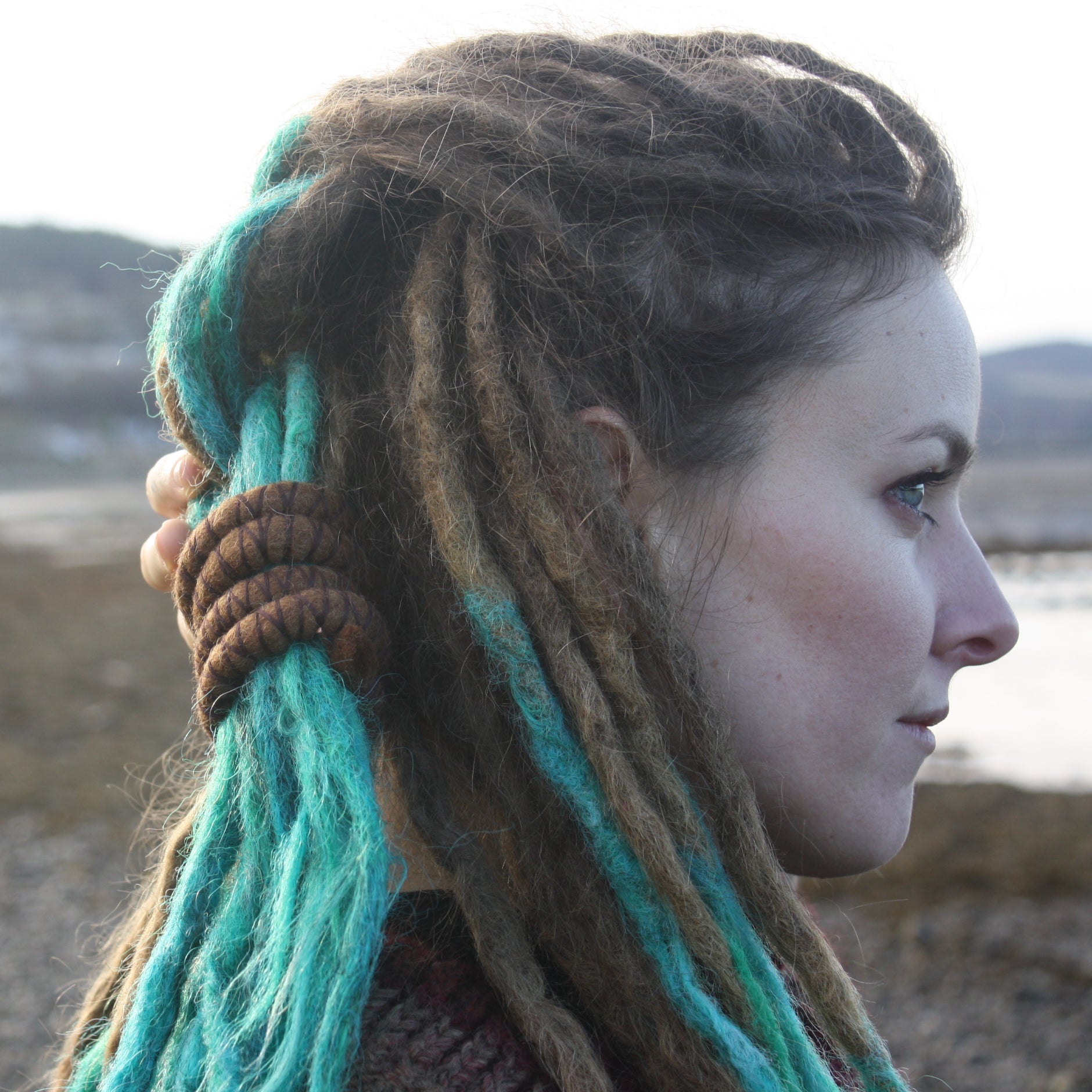 DreadLab - Bendable Spiral Dread Ties  (Felted Merino Wool)