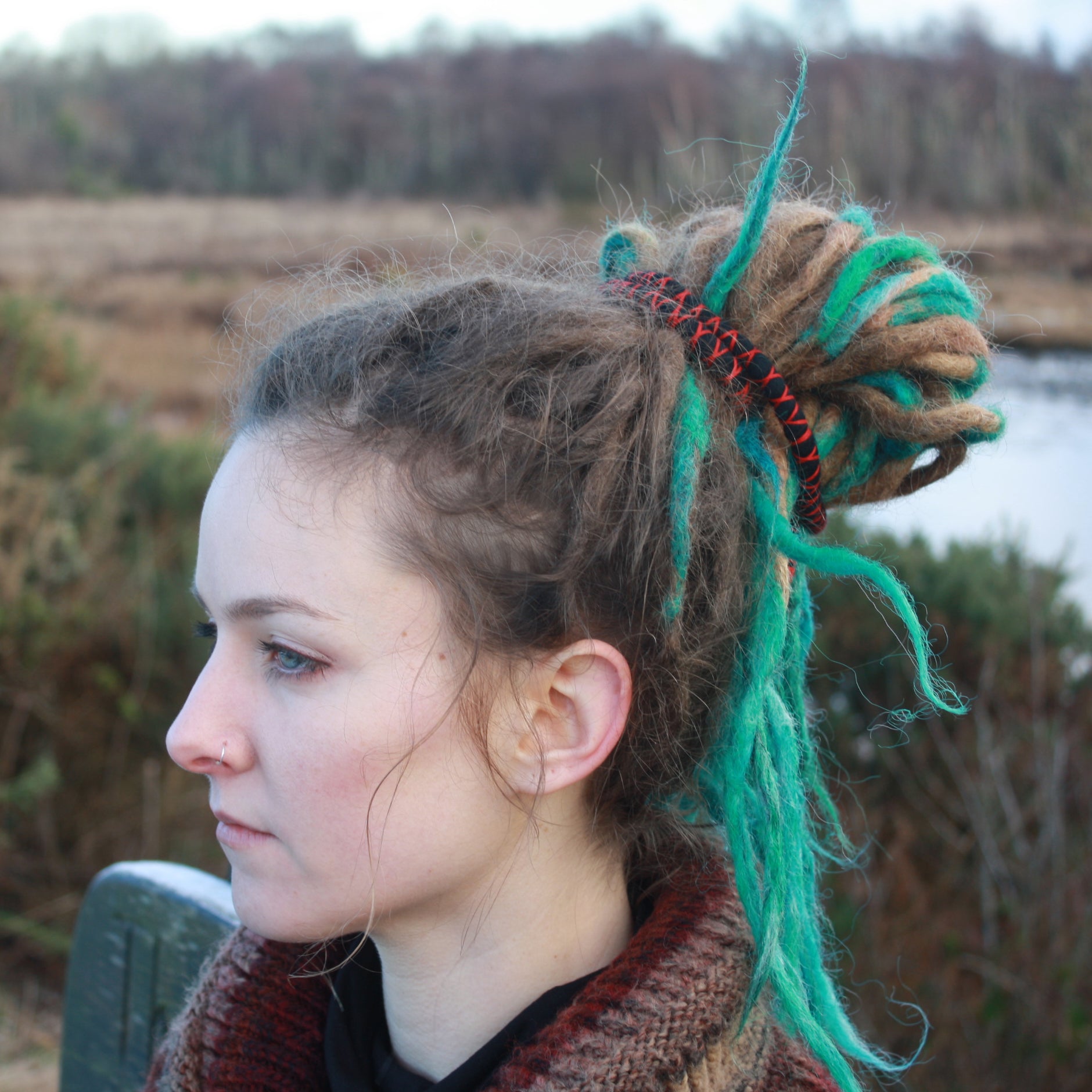 DreadLab - Bendable Spiral Dread Ties  (Felted Merino Wool)