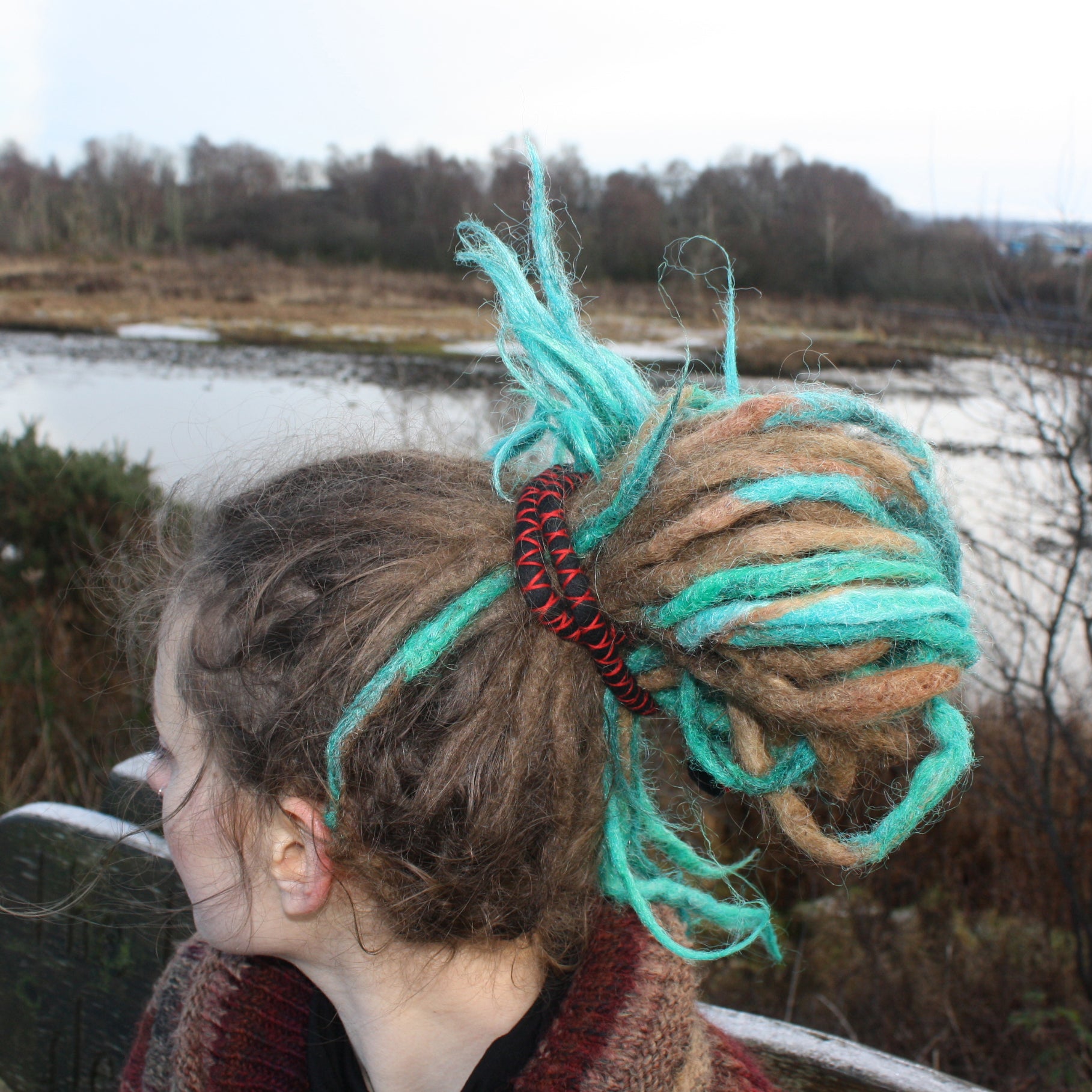 DreadLab - Bendable Spiral Dread Ties  (Felted Merino Wool)