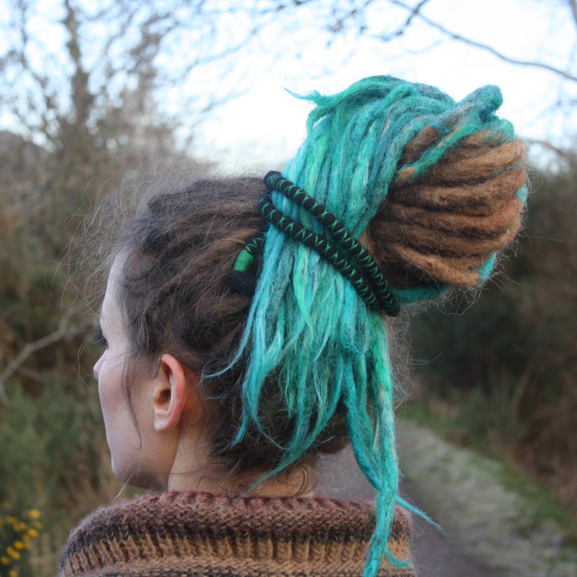 DreadLab - Bendable Spiral Dread Ties  (Felted Merino Wool)