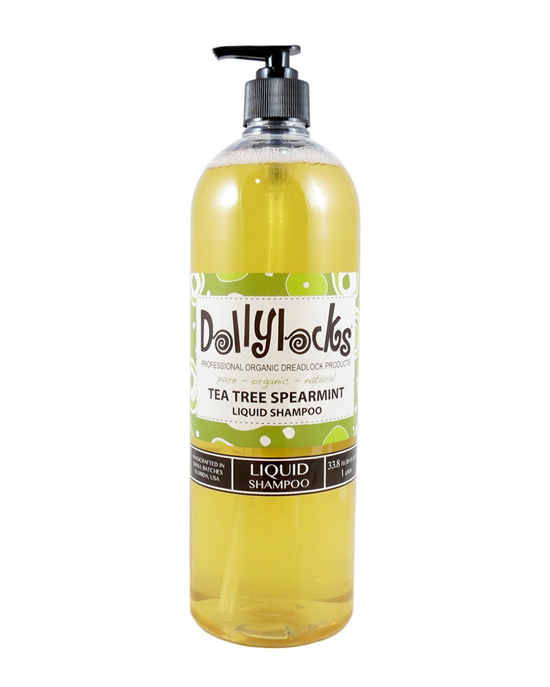 Dollylocks - Liquid Dreadlocks Shampoo - Tea Tree Spearmint (33.8oz/1 Litre)- Tea Tree Spearmint (33.8oz/1 Litre)