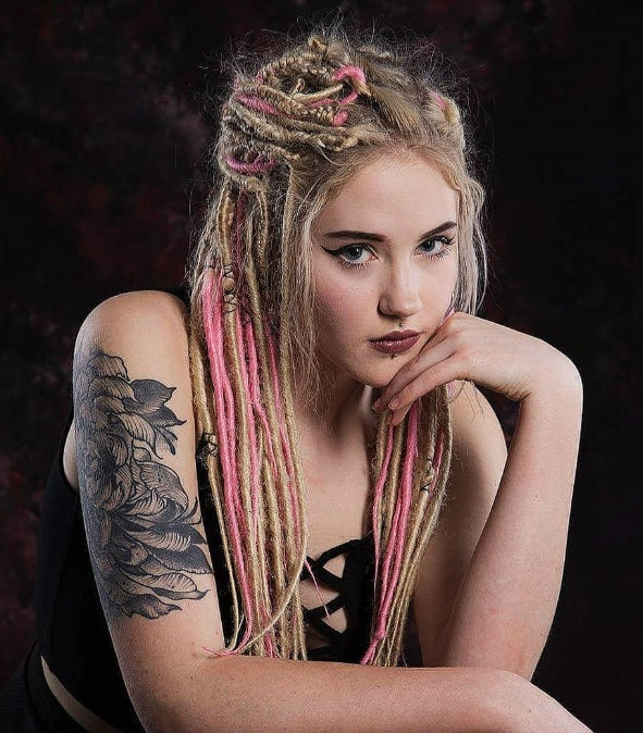 DreadLab - Double Ended Synthetic Dreadlocks (Half Head Kit) Backcombed Extensions