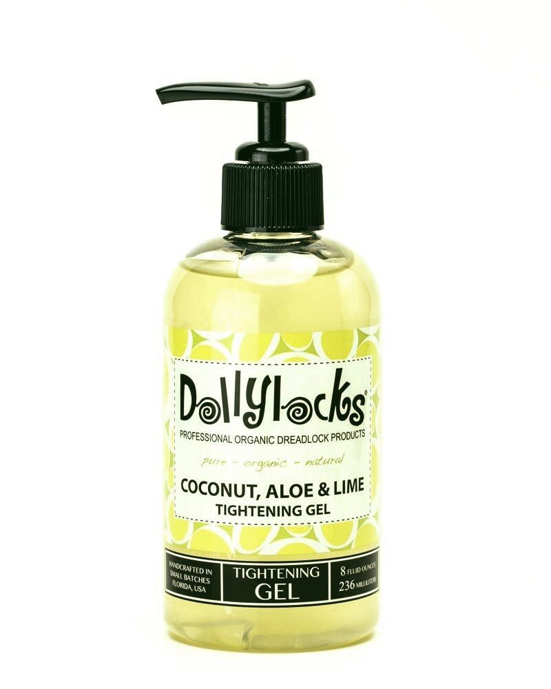 Dollylocks - Dreadlocks Tightening Gel  Coconut, Aloe & Lime (8oz/236ml)