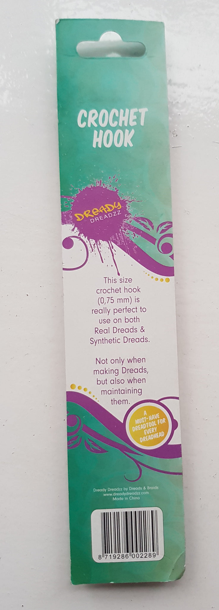 Dready Dreadzz - Dreadlocks Crochet Hook 0.75mm (Loose Hair Fixing Tool)