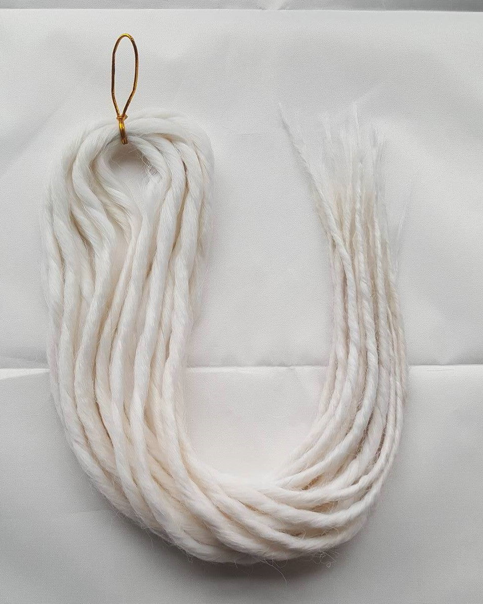Elysee Star - #SnowWhite Synthetic Dreadlocks (Double Ended) (10 Pack)