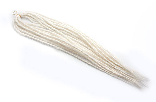 Elysee Star - #SnowWhite Synthetic Dreadlocks (Double Ended) (10 Pack)