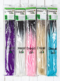 DreadLab - Double Ended Synthetic Dreadlocks (Pack of 10) Ombre Crochet Extensions Group 2