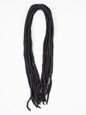 DreadLab - Double Ended Felted Merino Wool Dreadlocks (24"/ 60cm) Black