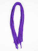 DreadLab - Double Ended Felted Merino Wool Dreadlocks (24"/ 60cm) Purple