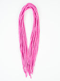 DreadLab - Double Ended Felted Merino Wool Dreadlocks (24"/ 60cm) Shocking Pink