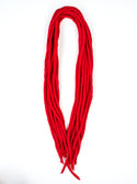 DreadLab - Double Ended Felted Merino Wool Dreadlocks (24"/ 60cm) Red