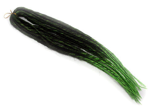 Elysee Star - Black-Green Transitional Synthetic Dreadlocks (Double Ended) 100g