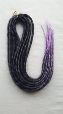 Elysee Star – Black-Purple Transitional Synthetic Dreadlocks
