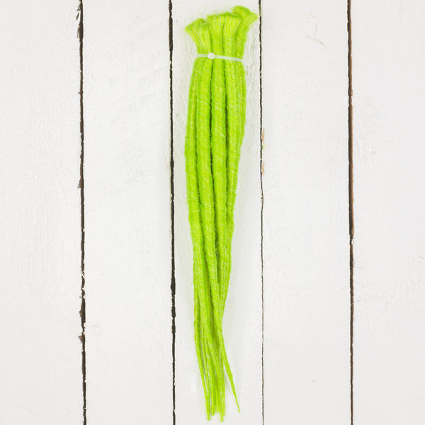 DreadLab -  Short Single Ended Synthetic Dreadlocks (10 Pack) Backcombed Extensions