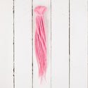 Dreadlab Double Ended Synthetic Dreads Short Pink