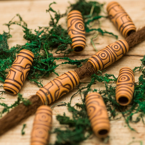 DreadLab - Acrylic Tunnel Dread Beads Wood Colour