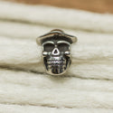 DreadLab - Stainless Steel Skull Hat Dread Beads Silver Colour