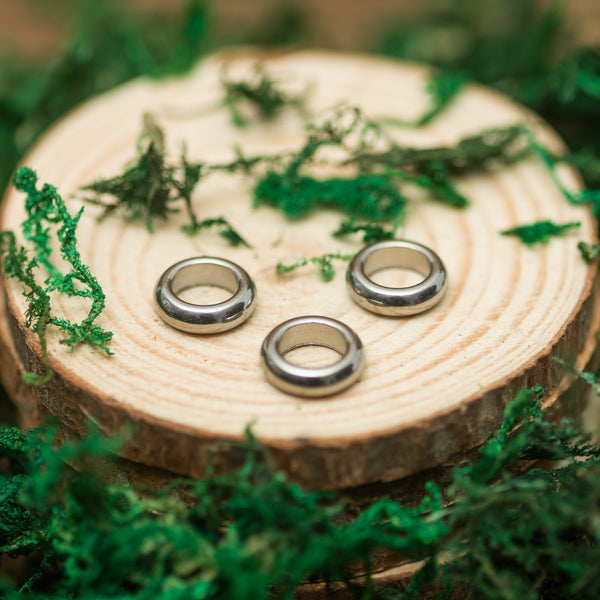 DreadLab - Stainless Steel Donut Dread Beads Silver Colour