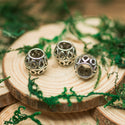 DreadLab - Metal Barrel Dread Beads Filigree Silver Colour