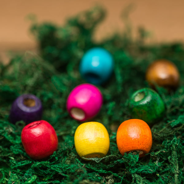 DreadLab - Wood Barrel Dread Beads Smooth Mixed Pack