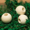 DreadLab - Wood Round Large Dread Beads Natural Colour