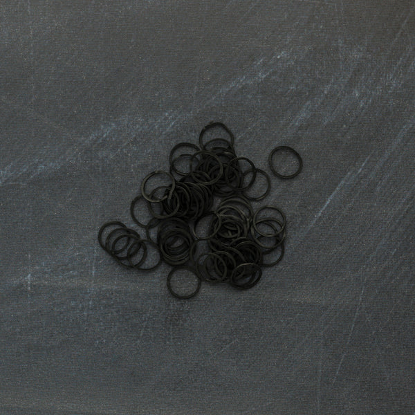 DreadLab - 200 pcs Black Mini Rubber Hair Elastic Bands - Suitable For Braids/Dreadlocks/Plaits