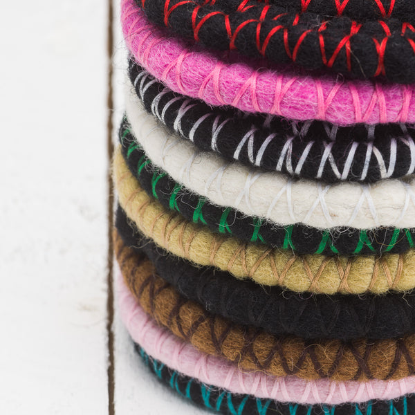 DreadLab - Bendable Spiral Dread Ties  (Felted Merino Wool)