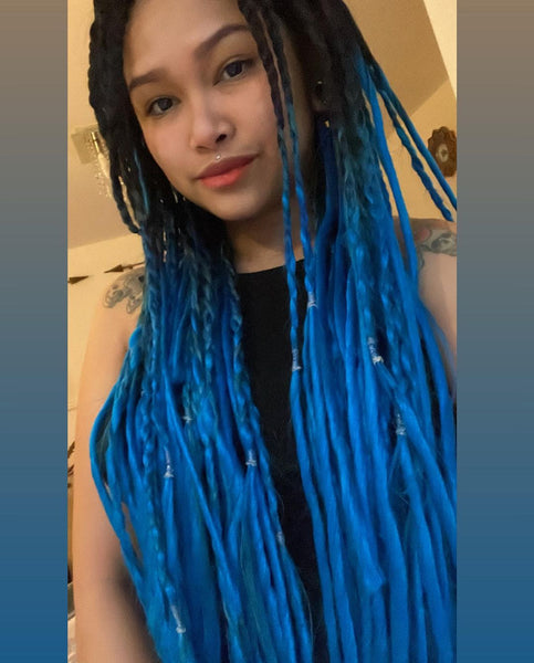 DreadLab - Soft Style Ombre Double Ended Synthetic Dreadlocks Twists (Pack of 10)