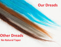 DreadLab - Single Ended Synthetic Dreadlocks (Pack of 10) Ombre Crochet Extensions EX3