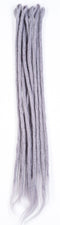 DreadLab - Single Ended Synthetic Dreadlocks (Pack of 10) Crochet Extensions Grey