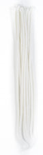 DreadLab - Single Ended Synthetic Dreadlocks (Pack of 10) Crochet Extensions Ice White