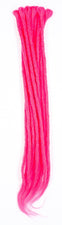 DreadLab - Single Ended Synthetic Dreadlocks (Pack of 10) Crochet Extensions Pink