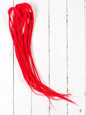 DreadLab - Double Ended Synthetic Dreadlocks (Pack of 10) Backcombed Extensions Red