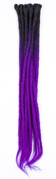 DreadLab - Single Ended Synthetic Dreadlocks (Pack of 10) Ombre Crochet Extensions