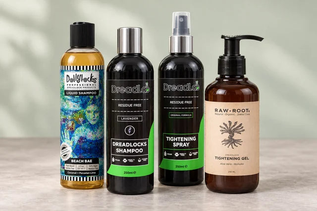 Dollylocks, DreadLab and Raw Roots dreadlock care products